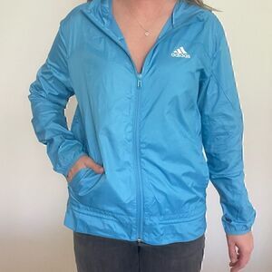Adidas Blue Windbreaker 